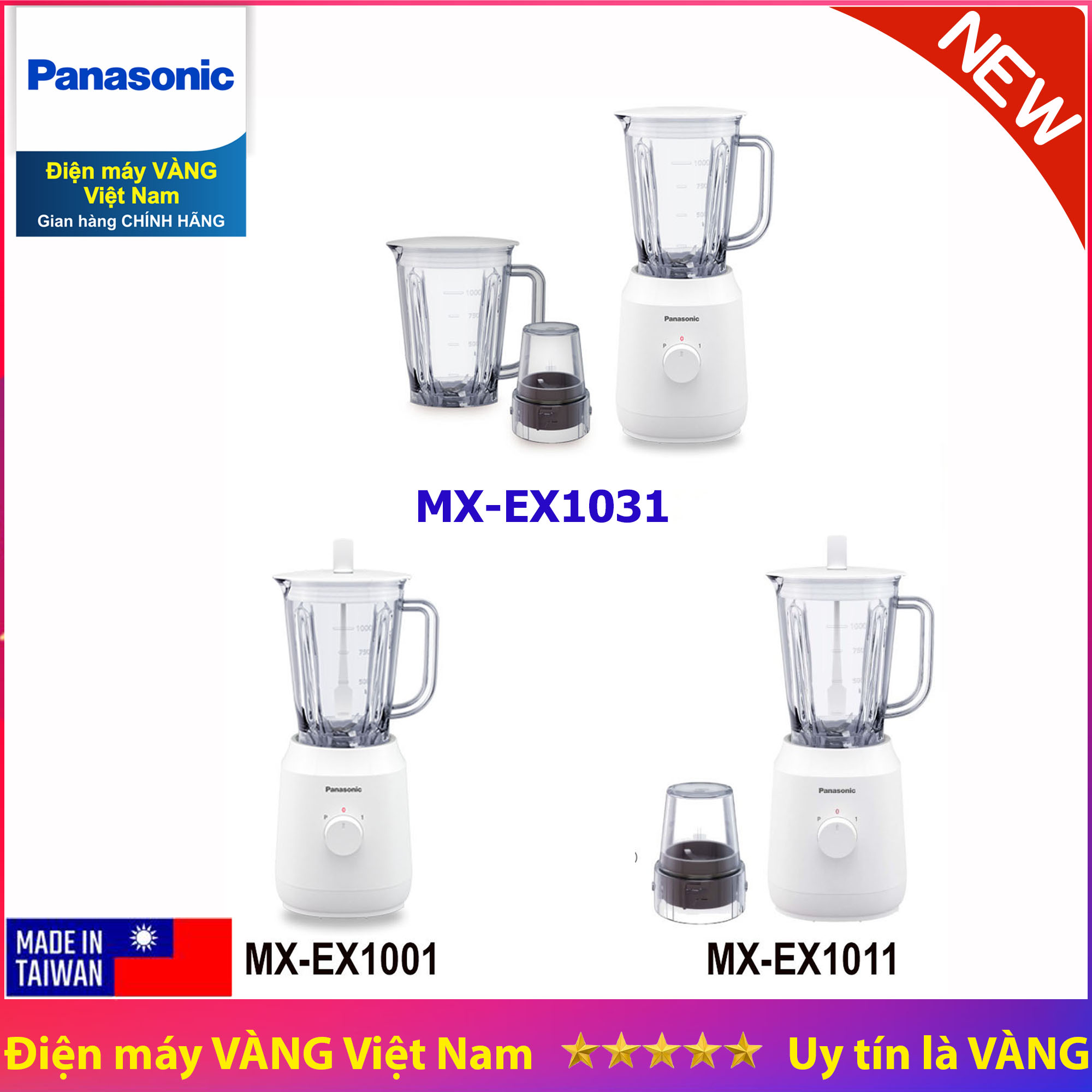 Máy xay sinh tố Panasonic MX-EX1001WRA