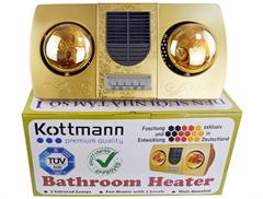 Đèn sưởi nhà tắm 2 bóng kèm gió thổi nóng Kottmann K2BHWG