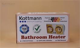 Đèn sưởi nhà tắm 2 bóng treo tường Kottmann K2B-H