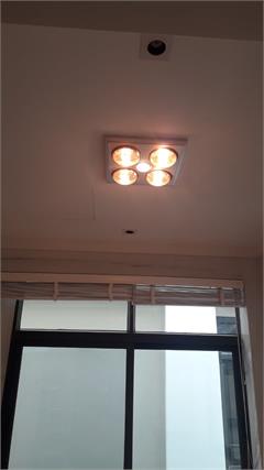 Đèn sưởi nhà tắm âm trần 4 bóng cao cấp Heizen HE4BR
