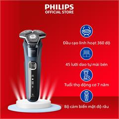 Máy cạo râu khô và ướt Philips S5880/20 đầu cạo linh hoạt 360 độ, tích hợp đầu tỉa tóc mai, bảo hành 24 tháng - Hàng chính hãng