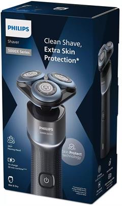 Máy cạo râu khô và ướt Philips X5006/00 an toàn cho da, đầu cạo linh hoạt 360 độ, bảo hành 2 năm - Hàng chính hãng