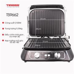Máy kẹp nướng thịt ép bánh mì Tiross TS9662