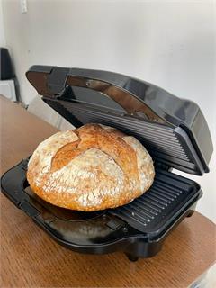 Máy nướng bánh mì Sandwich bánh Waffle Tiross TS9655 có khay nướng thịt