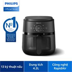 Nồi chiên không dầu điện tử Airfryer series 2000 NA220/00 NA220 dung tích 4.2L 13 chức năng nấu, bảo hành 24 tháng, hàng chính hãng