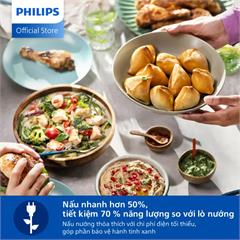 Nồi chiên không dầu Philips Airfryer series 2000 6,2 lít NA230/00 NA230 dung tích 6.2L, 13 chức năng nấu, bảo hành 24 tháng, hàng chính hãng