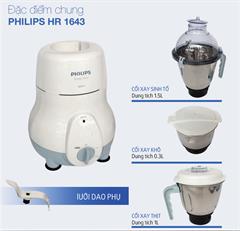 Phụ kiện ly xay rau kèm dao xay của máy xay sinh tố Philips HL1643
